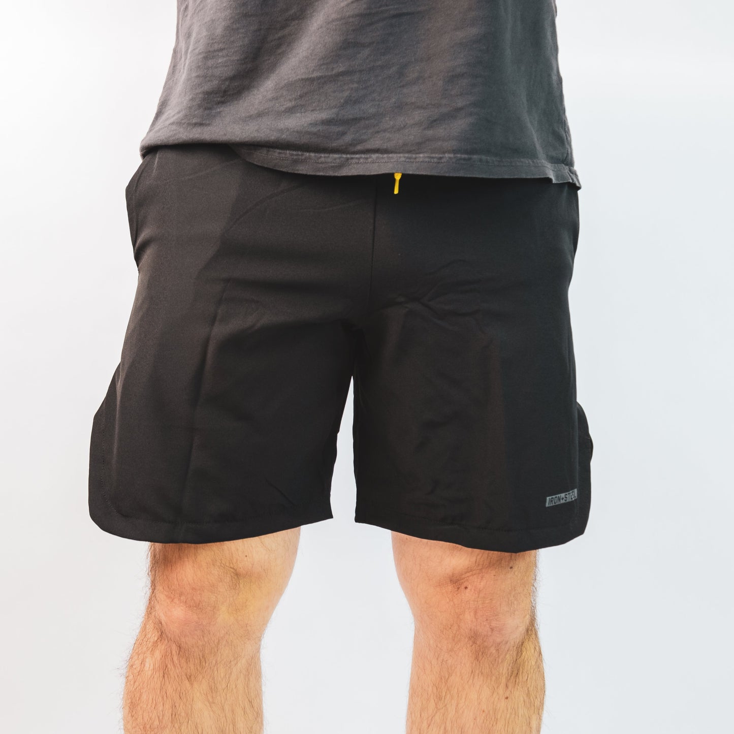 Athletic Flow Lightweight Polyester Shorts Iron+Steel