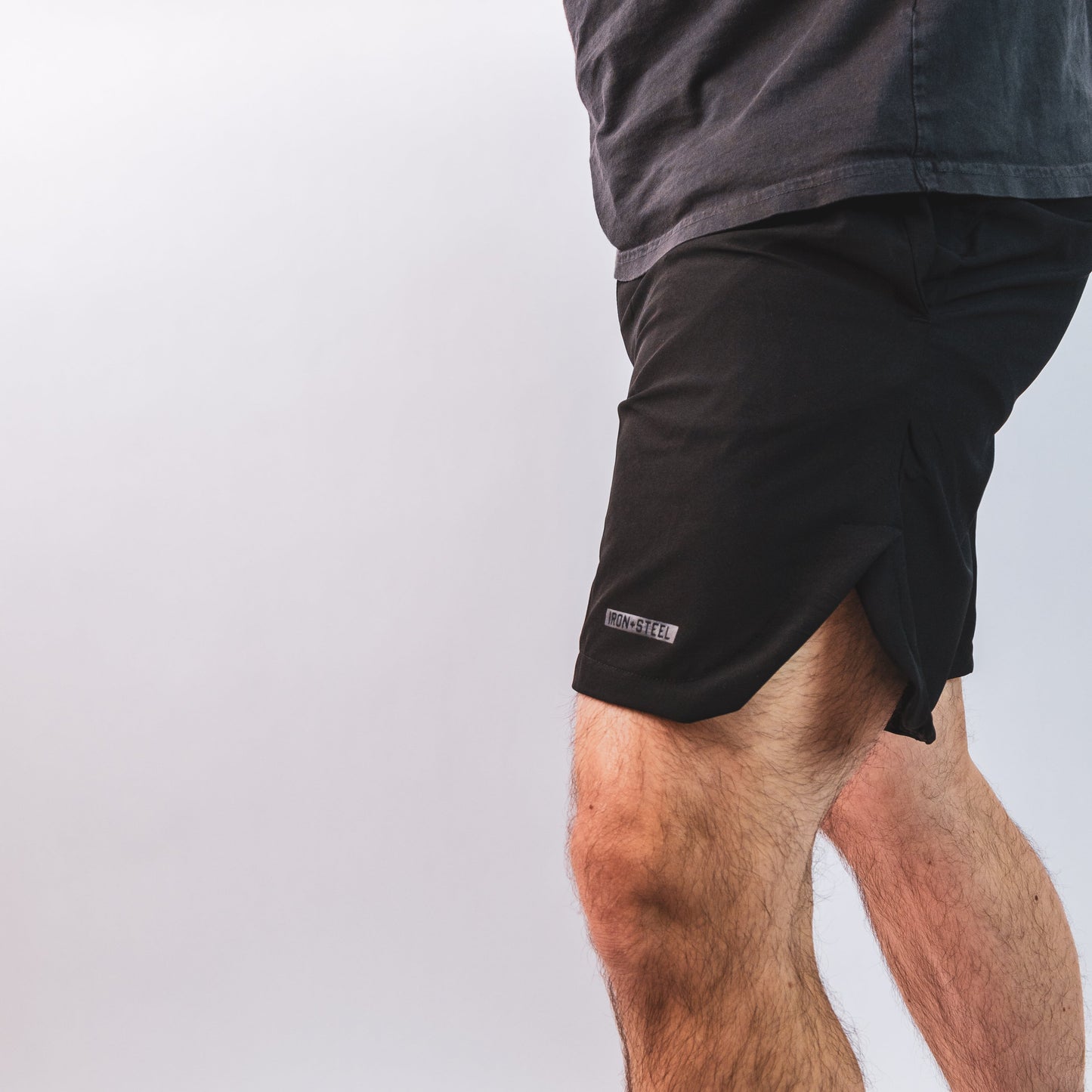 Athletic Flow Lightweight Polyester Shorts Iron+Steel
