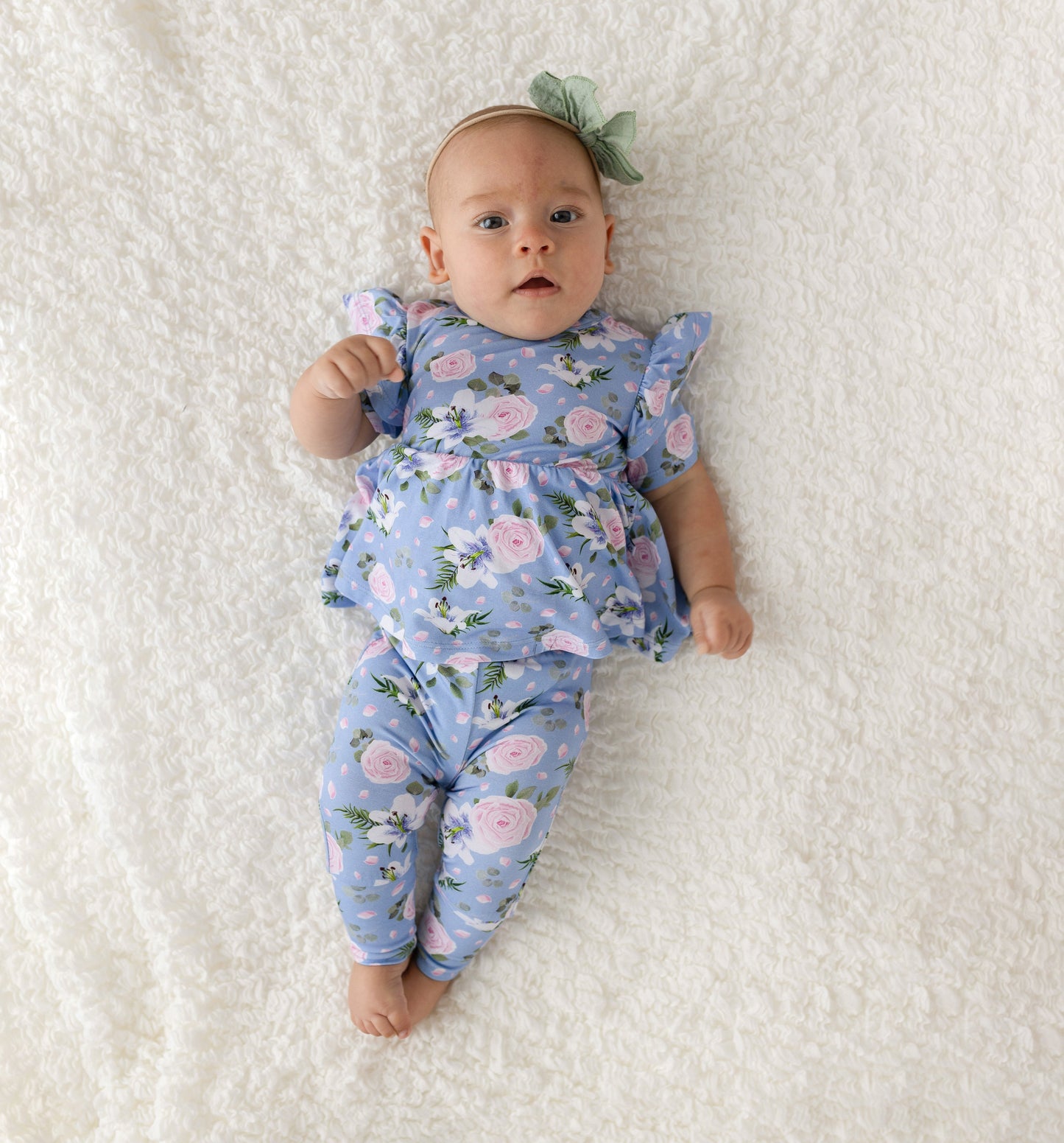 Floral Bamboo Leggings Soft Children's Leggings Laree + Co.