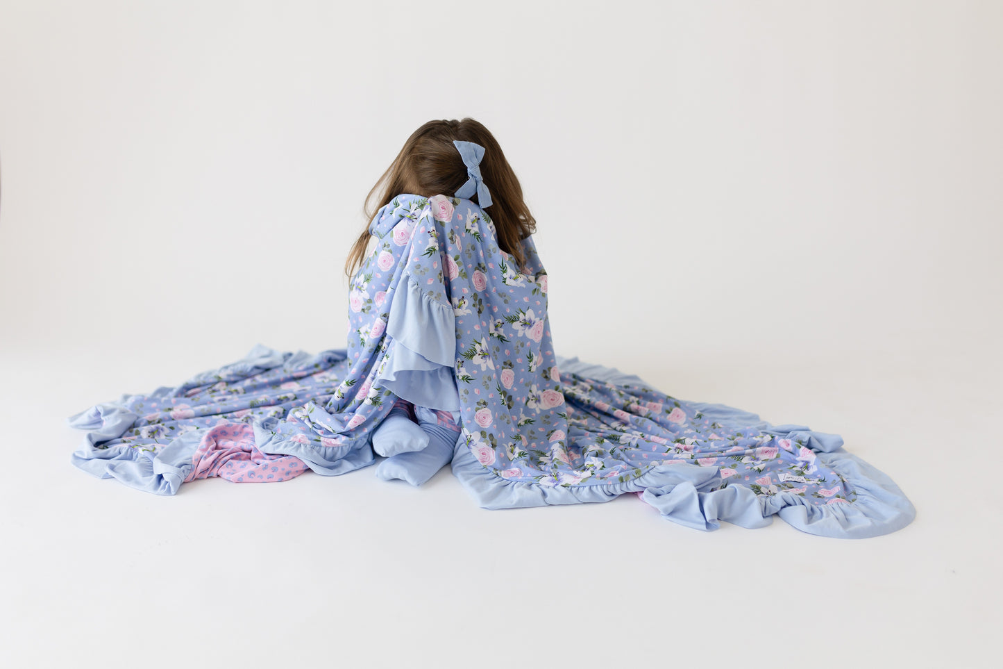 Bamboo Ruffle Toddler Blanket Double-Layer Lillian