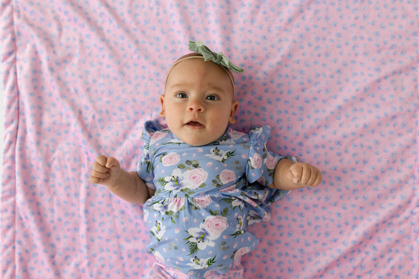 Lillian Floral Bamboo Peplum Top by Laree + Co.