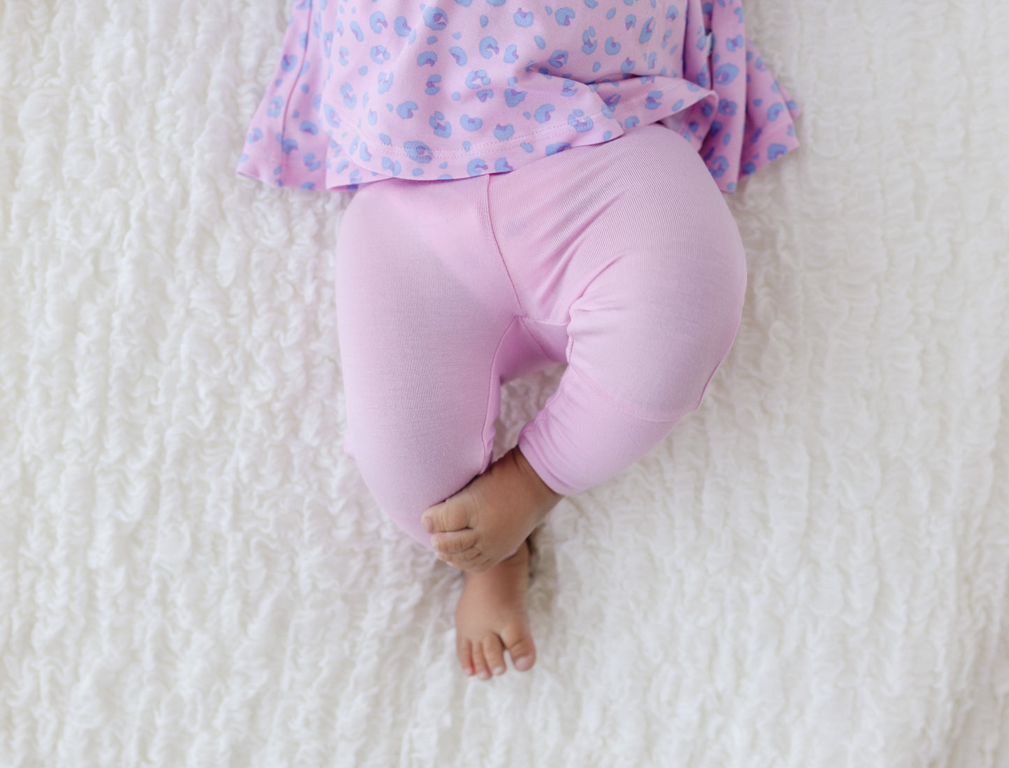 Pink Bamboo Leggings Children Laree + Co.