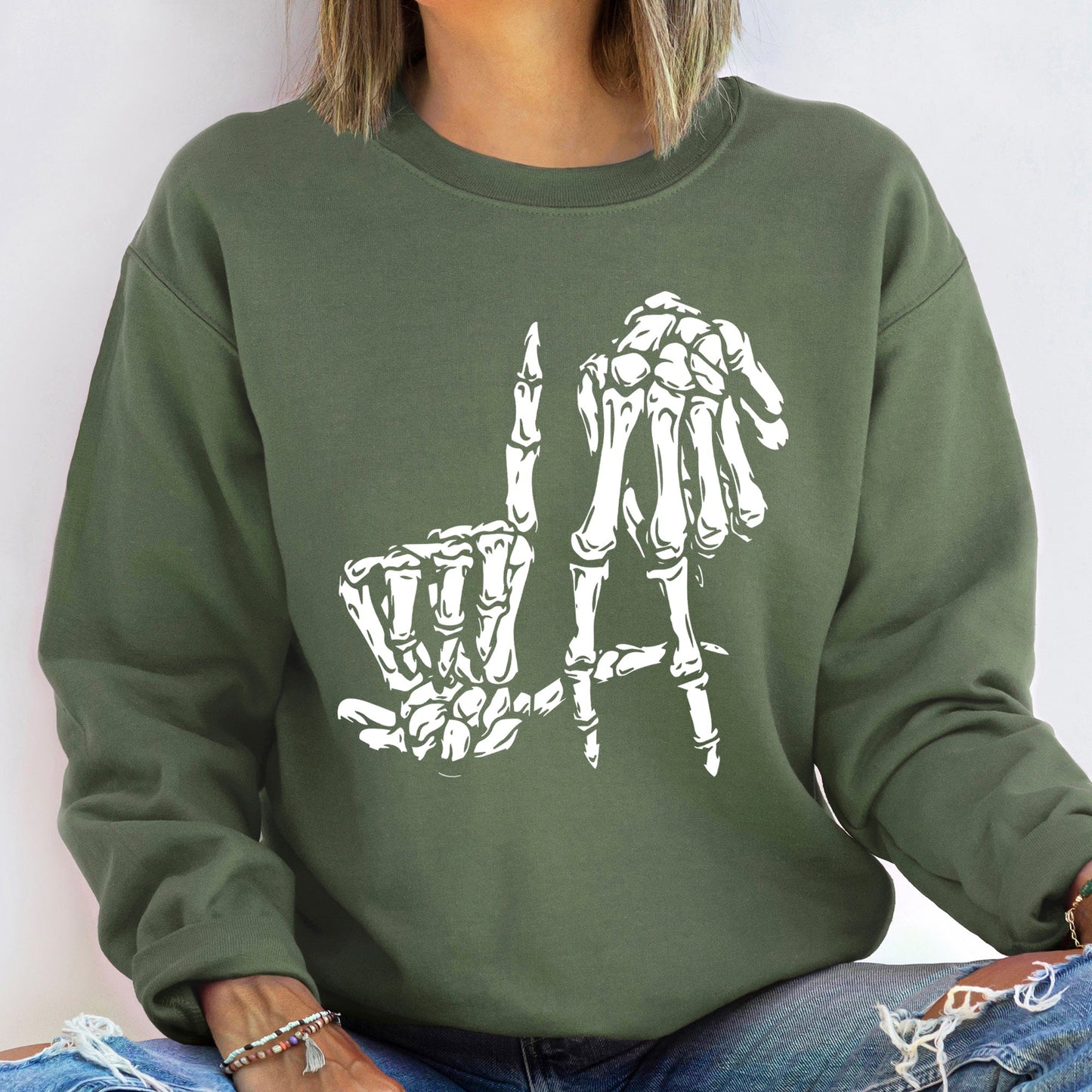 Skeleton Vintage Halloween Sweatshirt