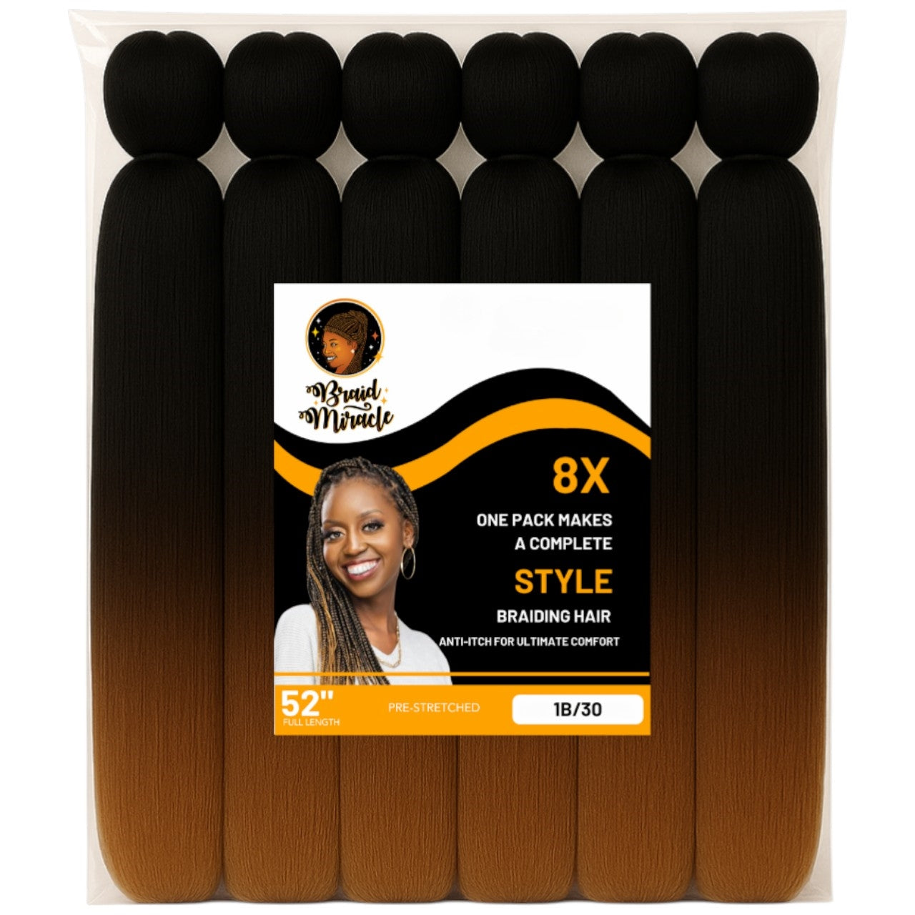 Pre-Stretched Braiding Hair Soft Synthetic Braiding Hair Braid Miracle