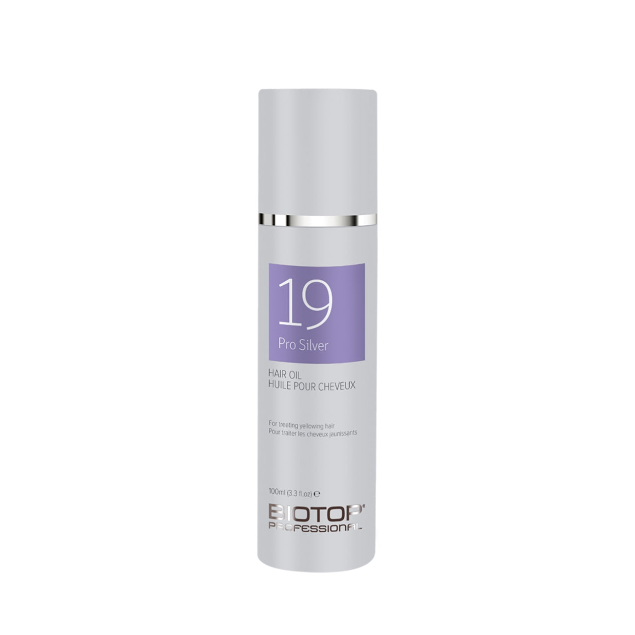 Pro-Silver Purple Tinted Hair Oil for Blonde Silver Gray BIOTOP PROFESSIONAL