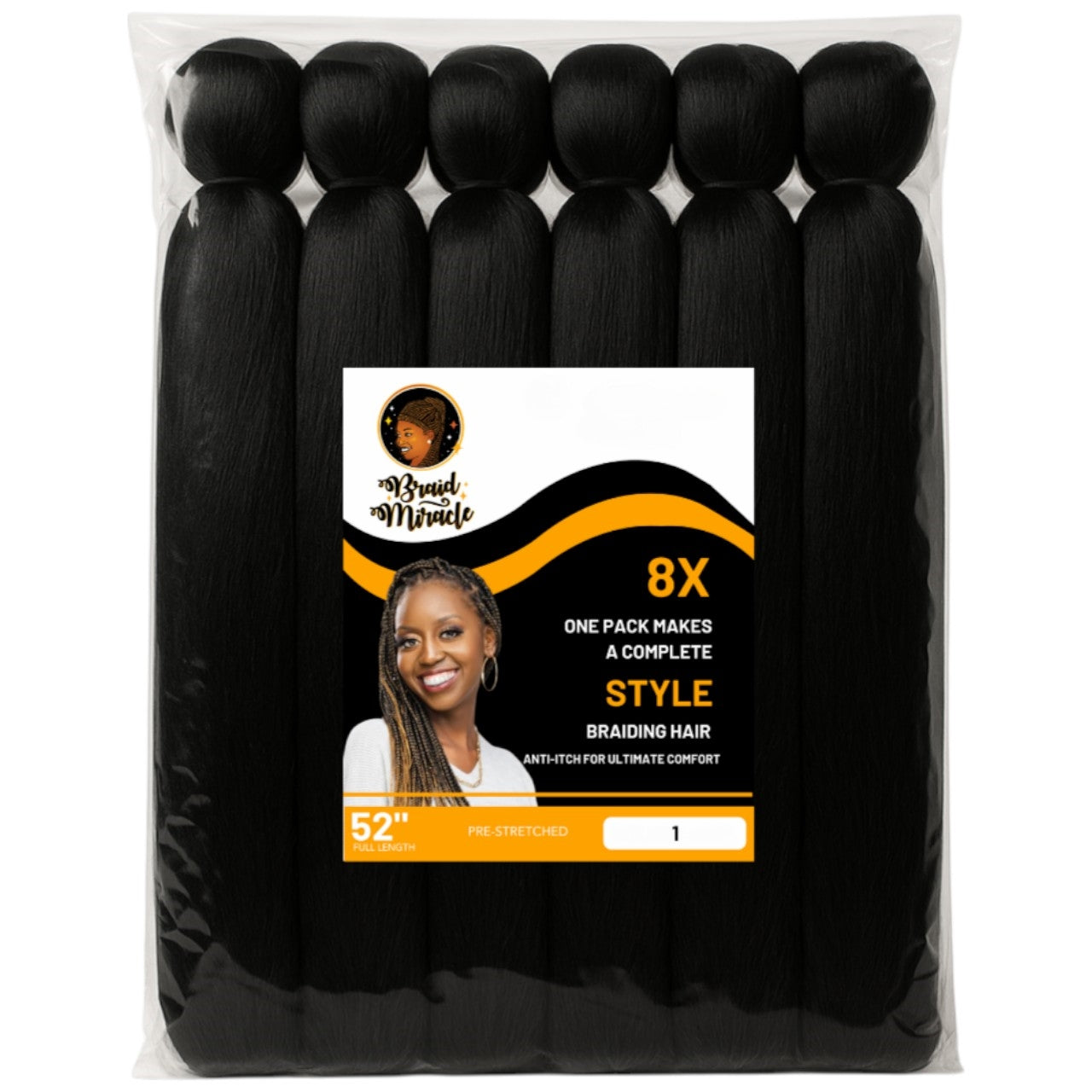 Pre-Stretched Braiding Hair Soft Synthetic Braiding Hair Braid Miracle