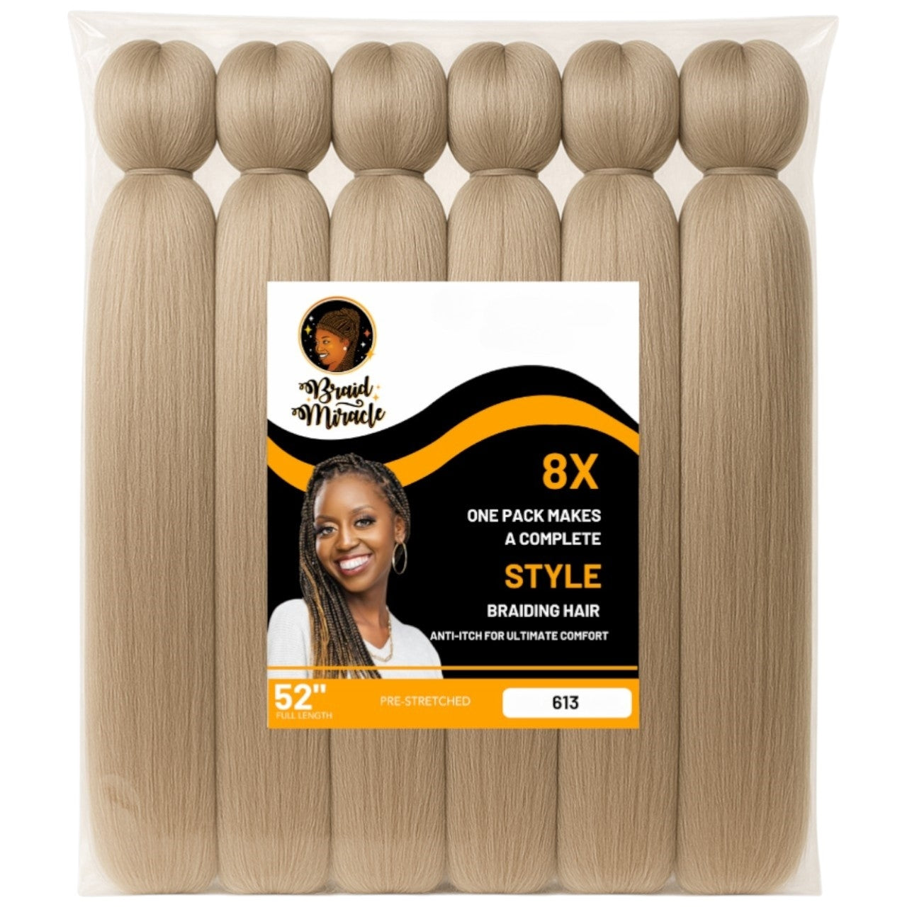 Pre-Stretched Braiding Hair Soft Synthetic Braiding Hair Braid Miracle