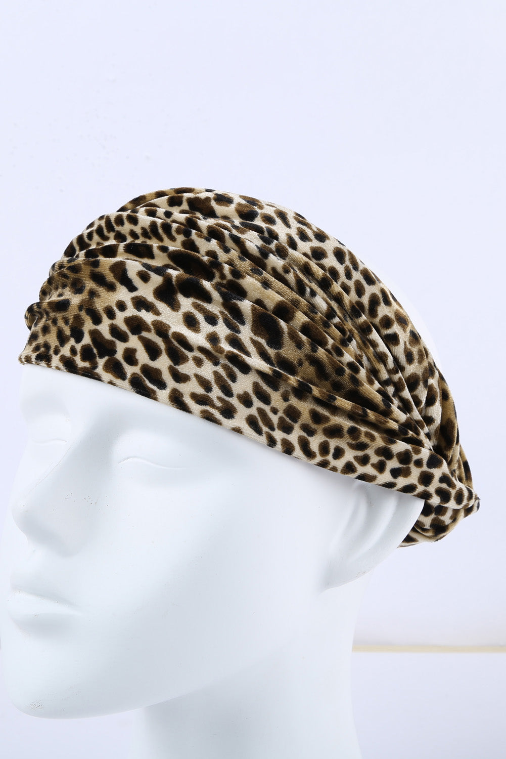 Leopard Print Boho Velvet Headband