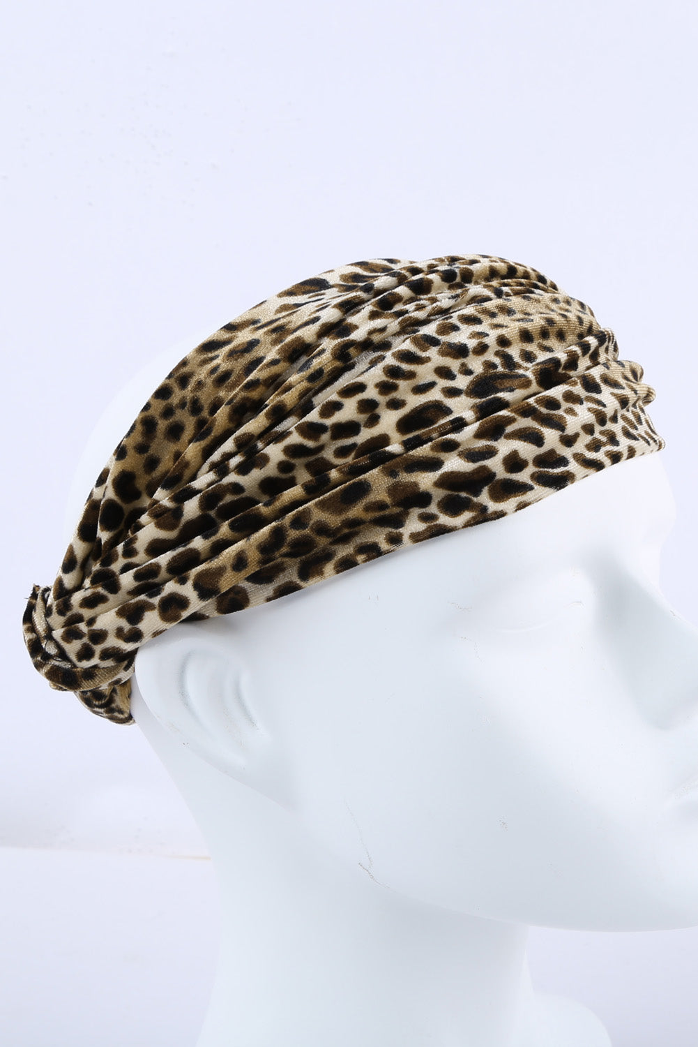 Leopard Print Boho Velvet Headband