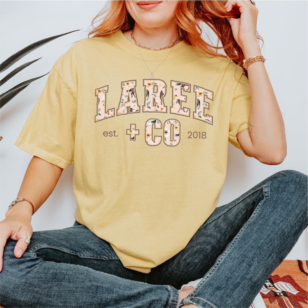 Leia LC Pattern Tee Ultra-Soft Cotton T-Shirt Laree + Co