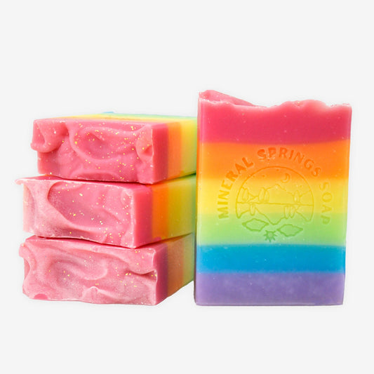 Sparkling Citrus Rainbow Handcrafted Soap LGBT+ Pride