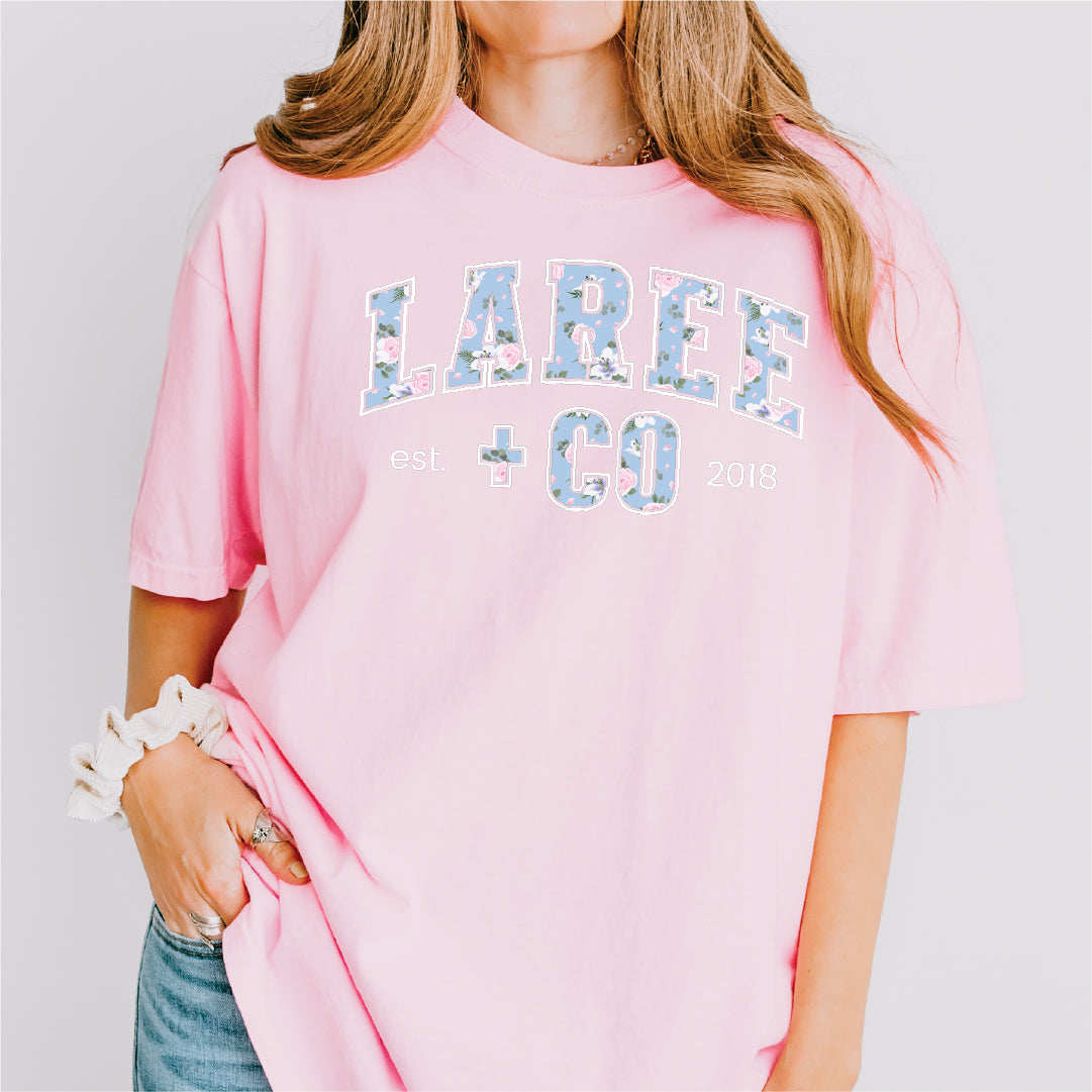 Lillian LC Pattern Tee Unisex T-Shirt Laree + Co.
