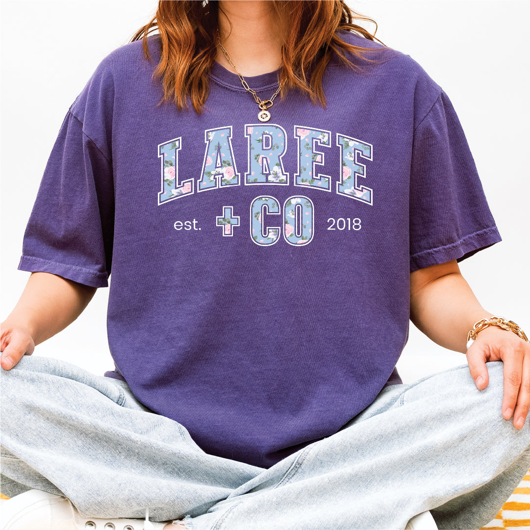 Lillian LC Pattern Tee Unisex T-Shirt Laree + Co.