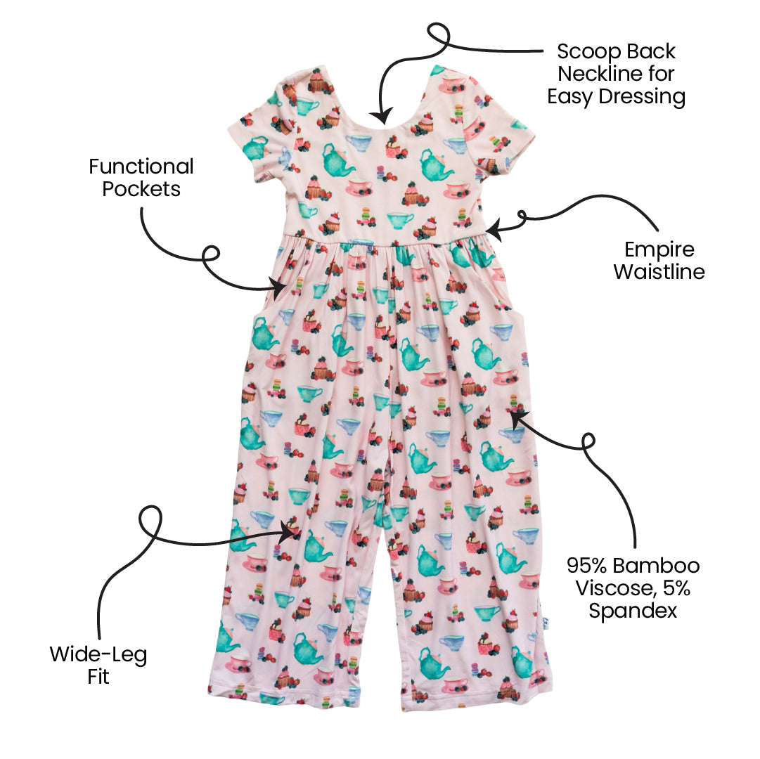 Leggy Romper Bamboo Wide-Leg Romper Lillian's Garden