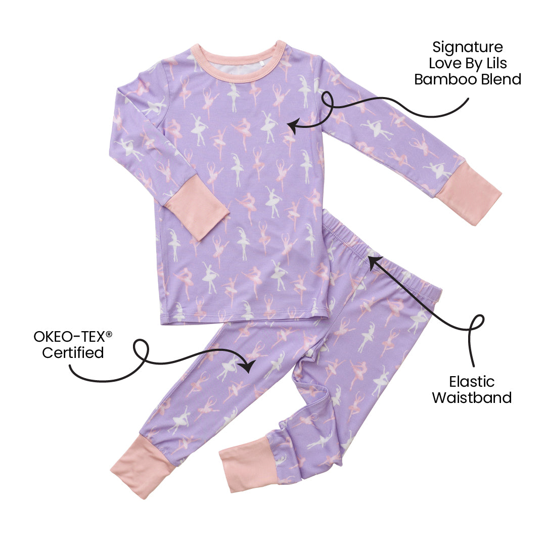 Bamboo Long Sleeve 2-Piece Set Lillian Ballerinas