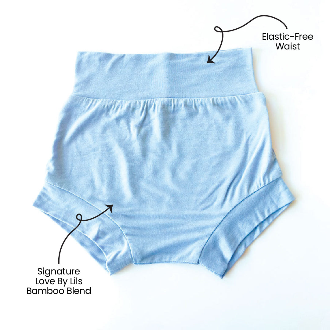Blue Bamboo Bummies Lightweight Comfortable Lillian Trisomy 18