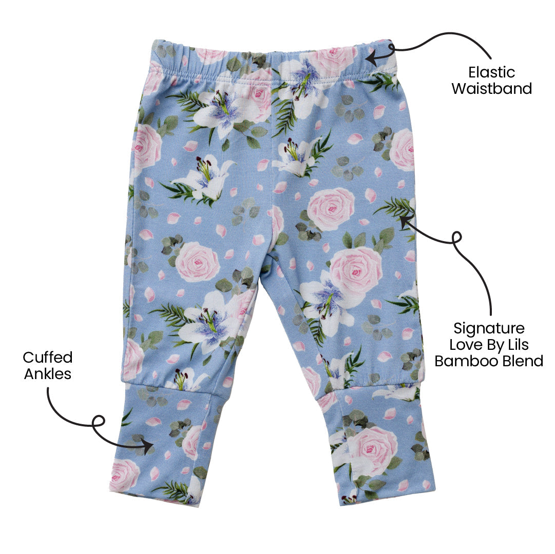 Floral Bamboo Leggings Soft Children's Leggings Laree + Co.