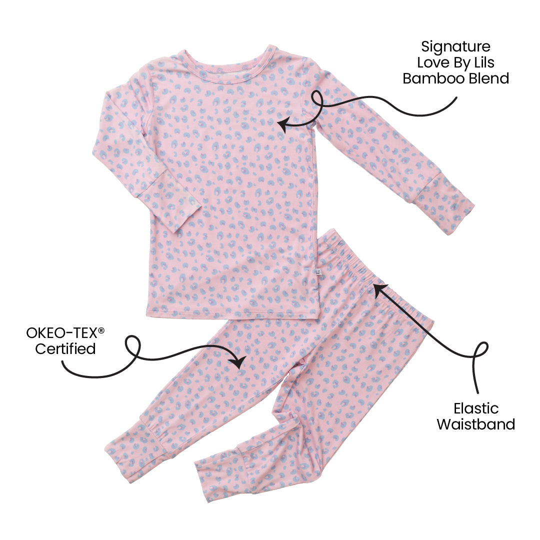 Lillian Leopard Bamboo Long Sleeve 2-Piece Set Laree + Co.