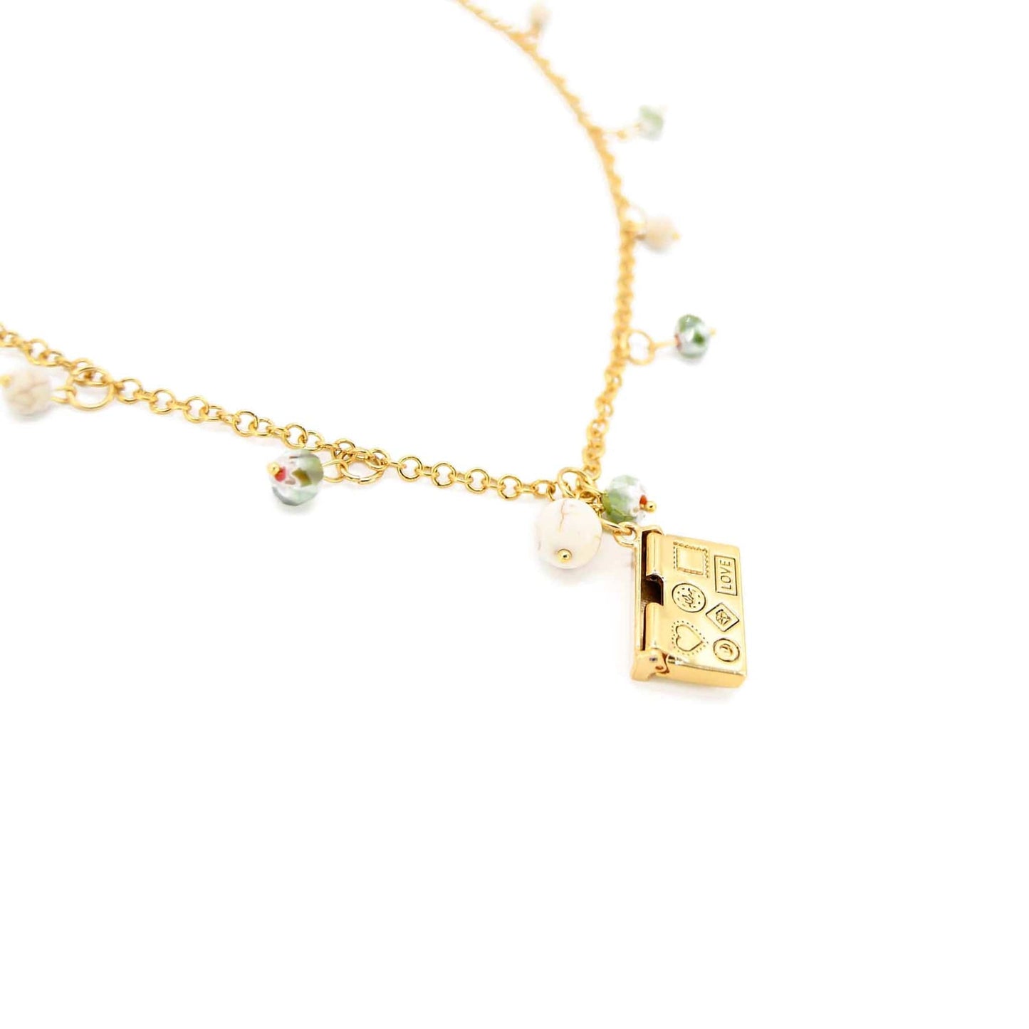 Love Letter 18k Gold Filled Pendant Necklace ADIBA