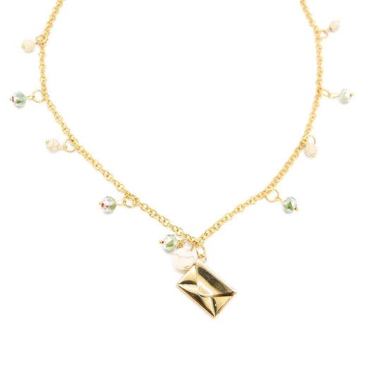 Love Letter 18k Gold Filled Pendant Necklace ADIBA
