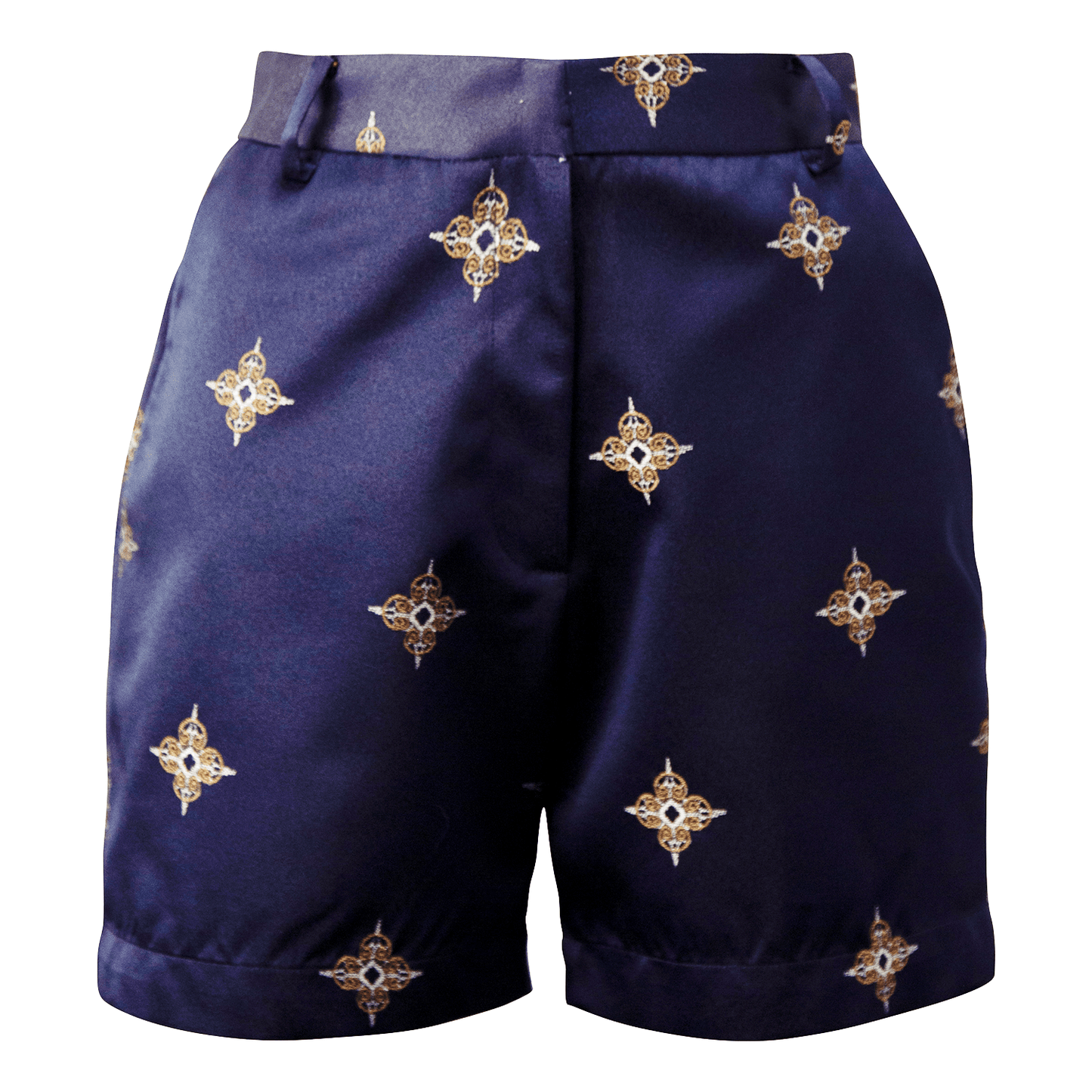 Black and Gold Elegant Shorts Women’s Evening Wear Le Reussi