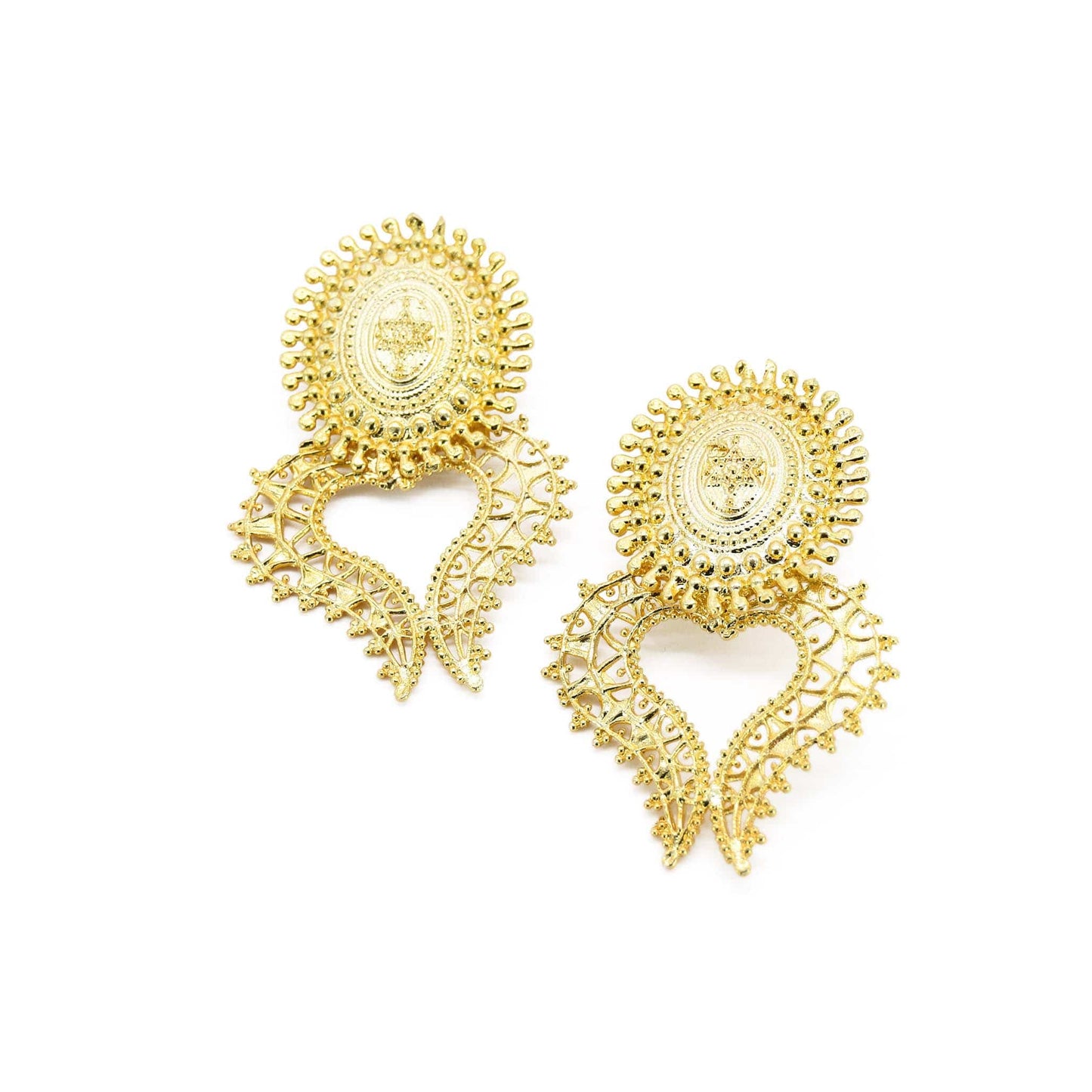 Lamprocapnos Heart Shaped Post Back Earring ADIBA