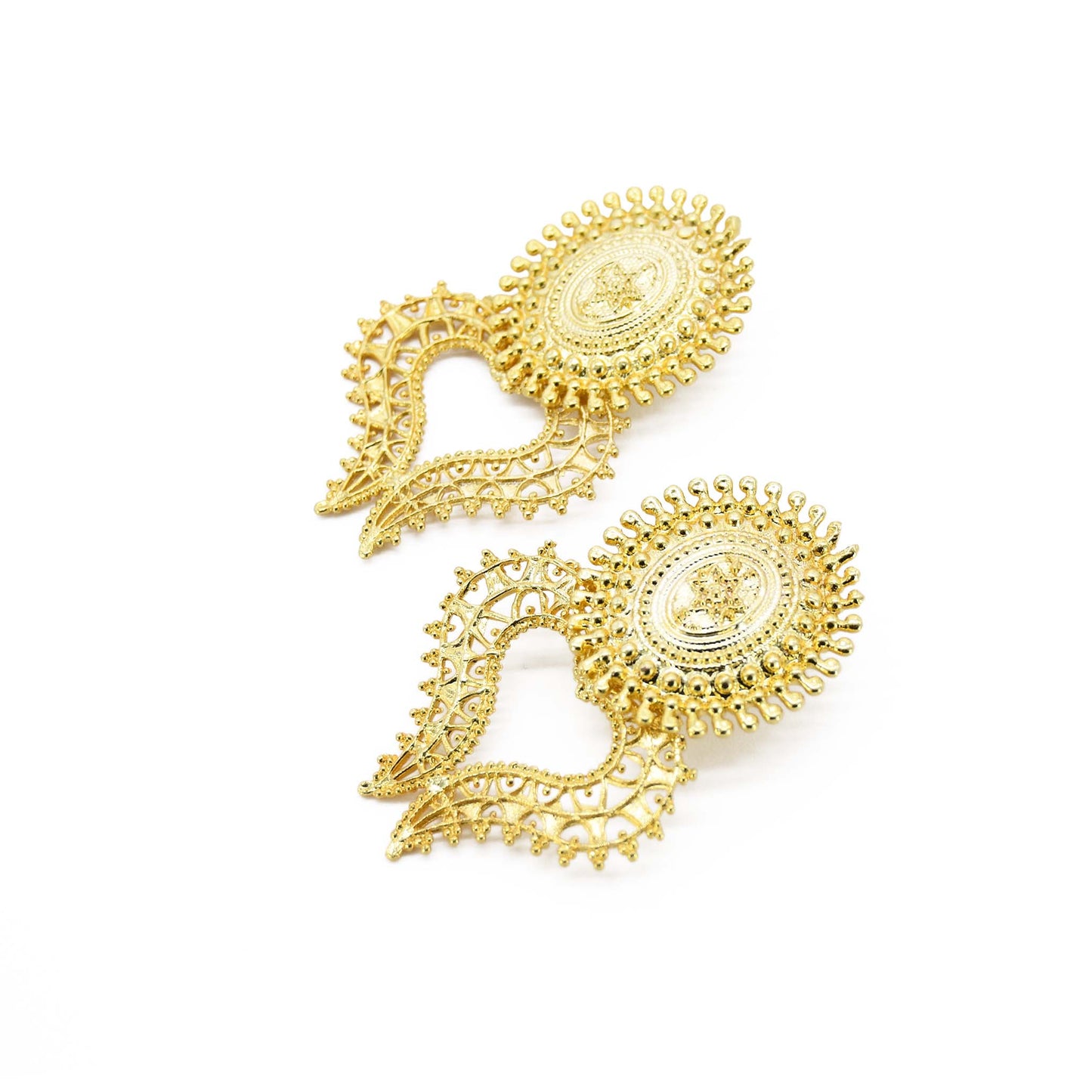 Lamprocapnos Heart Shaped Post Back Earring ADIBA