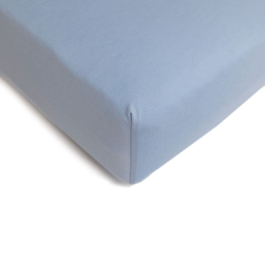 Blue Bamboo Crib Sheet Ultra-Soft Lillian Trisomy 18