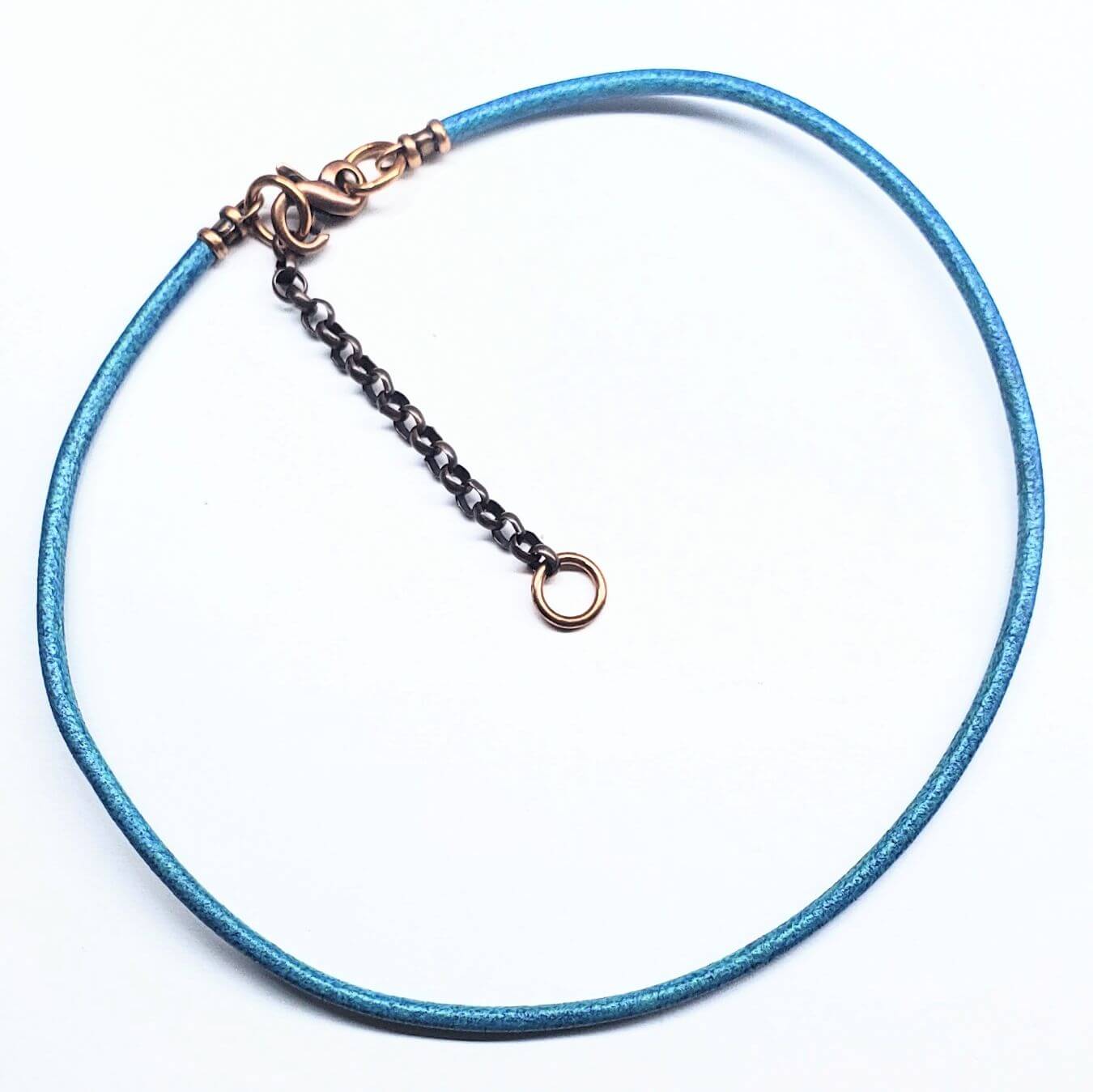 Larimar Blue Crazy Lace Large Braided Bail Bead Pendant Alexa Martha Designs