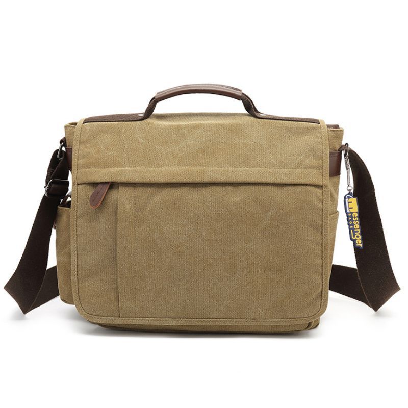 Large Canvas Messenger Bag