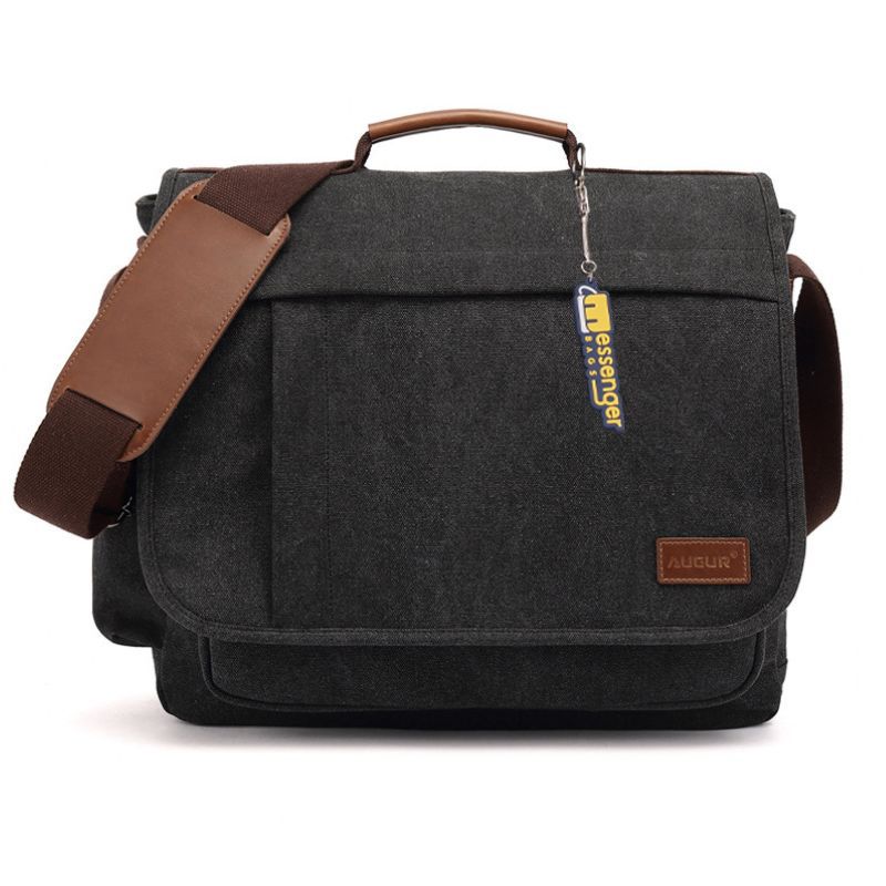 Large Canvas Office Messenger Bag