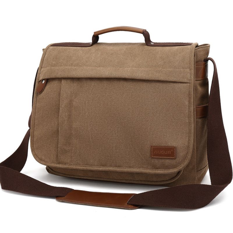 Large Canvas Office Messenger Bag