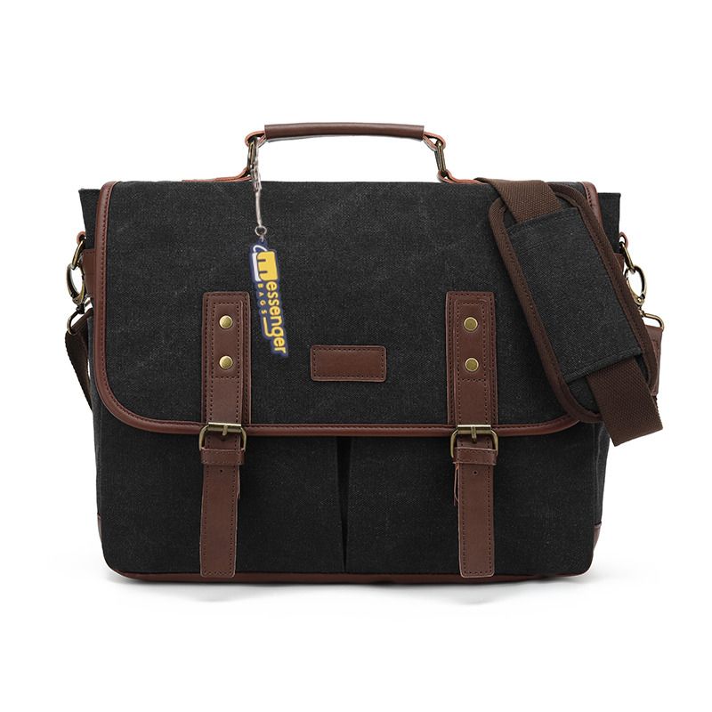 Large Canvas Vintage Messenger Bag