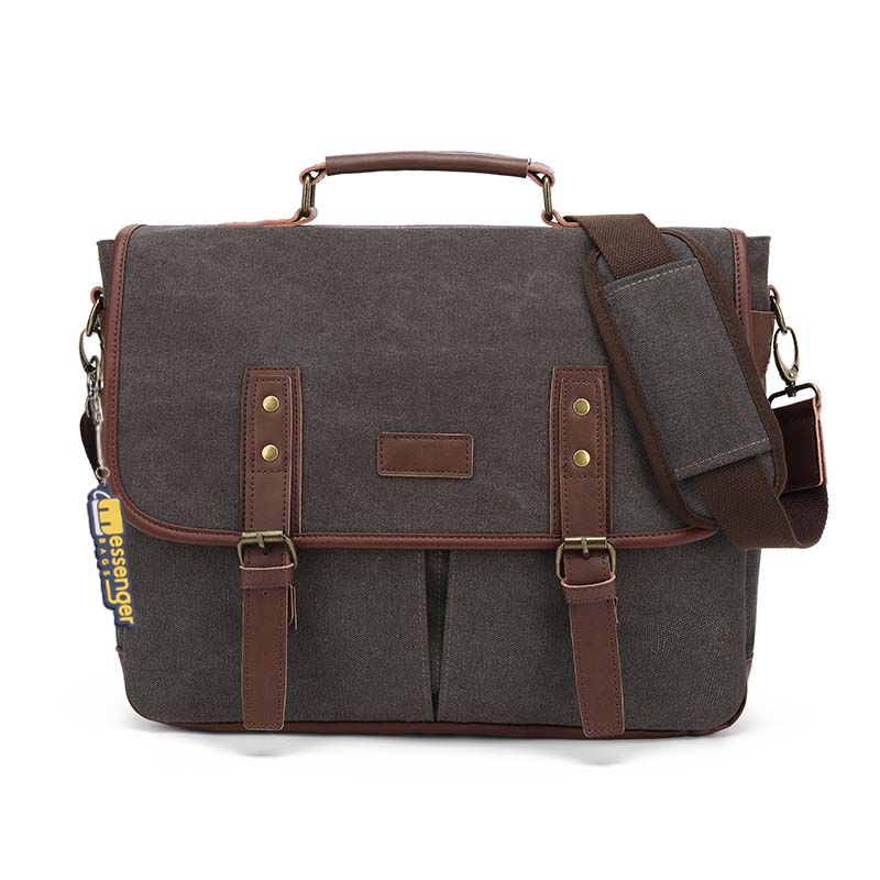 Large Canvas Vintage Messenger Bag
