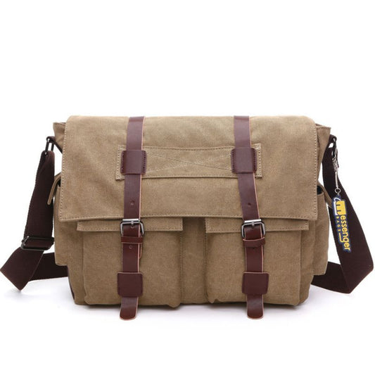 Large Travel Canvas Messenger Bag