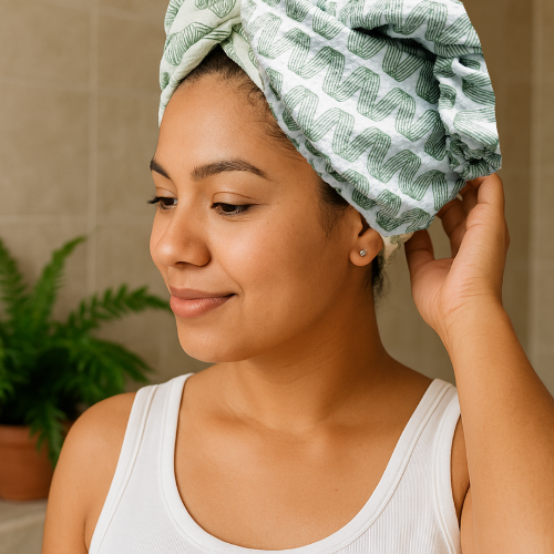 Fast Drying Quick Absorbent Hair Towel by Once Again Home