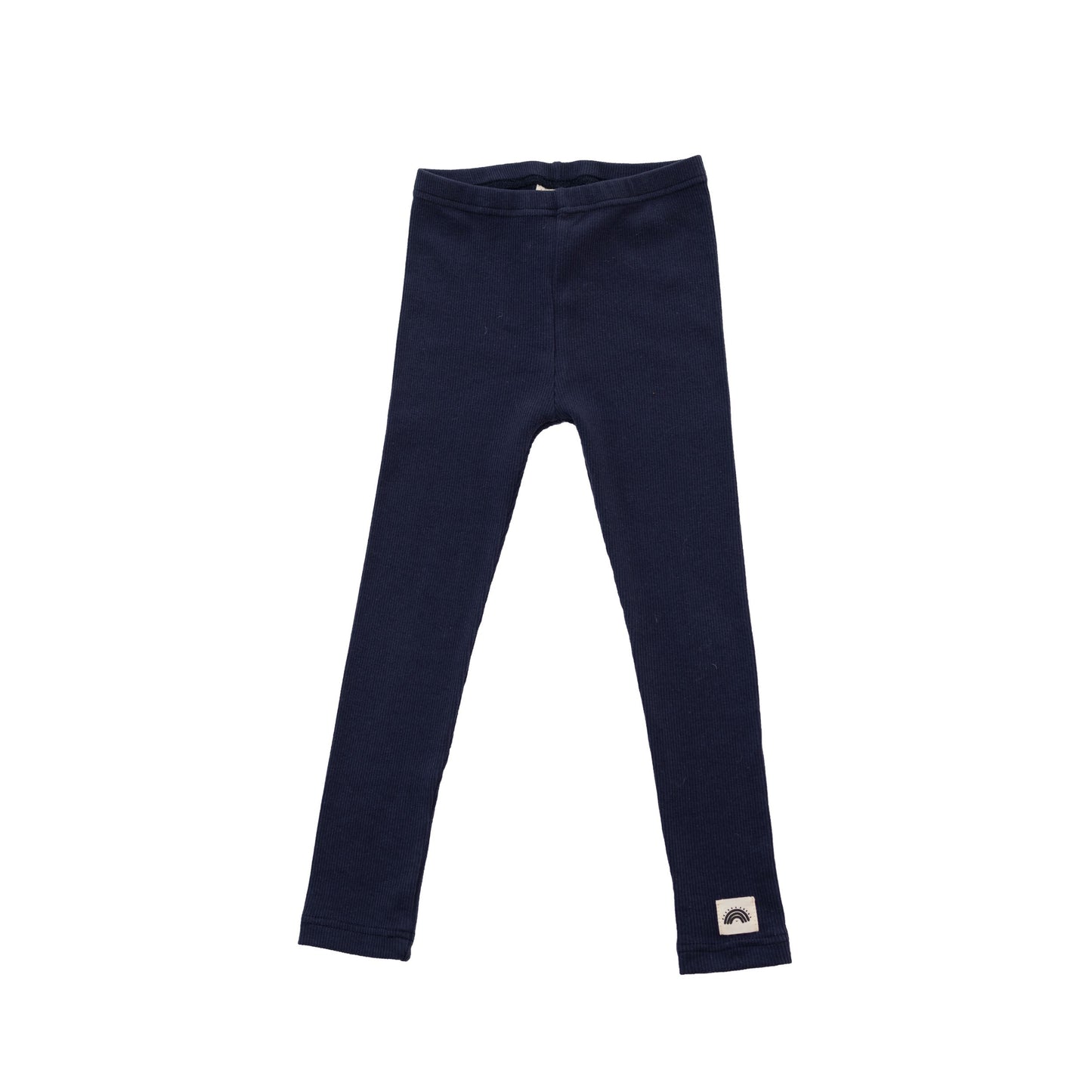Blue Cotton Spandex Leggings