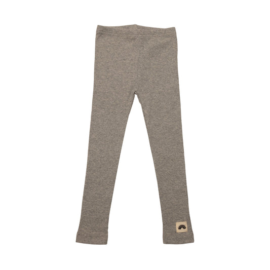 Light Grey Leggings Stretchy Cotton Blend Leggings