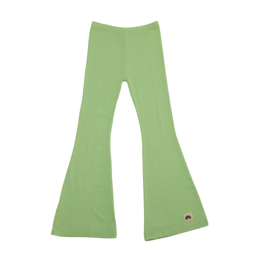 Lightweight Neon Green Flared Leggings