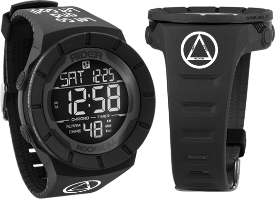Coliseum Fit Phantom Black Recovery Digital Watch Rockwell Time