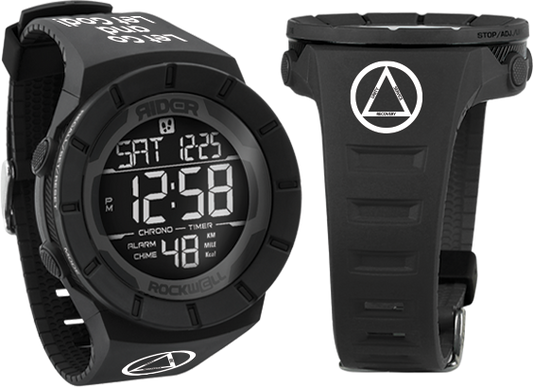 Coliseum Fit Phantom Black Recovery Digital Watch Rockwell Time