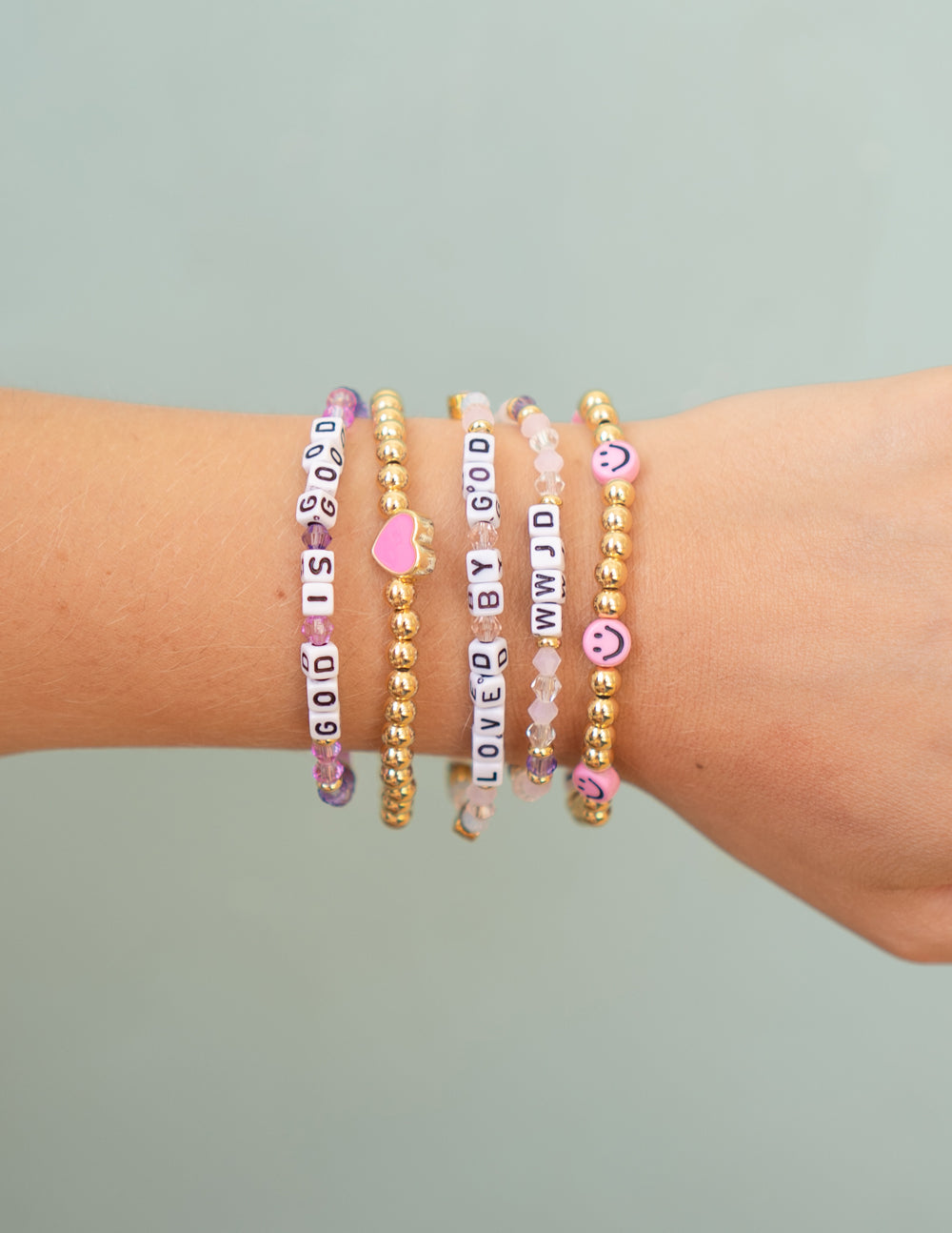 God is Good Letter Bracelet Faith Jewelry Elevated Faith