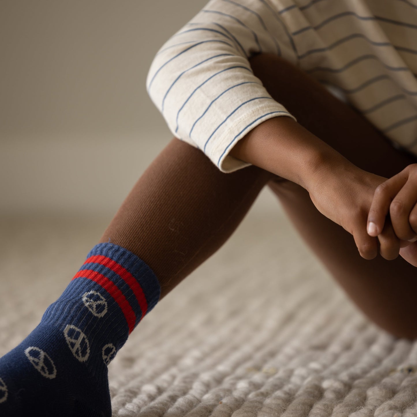All Over Peace Retro Tube Socks