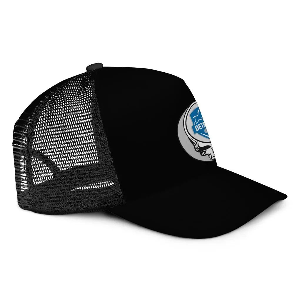 Detroit Football Edition Stealie Trucker Cap Eco-Friendly DTF Gridiron Collection