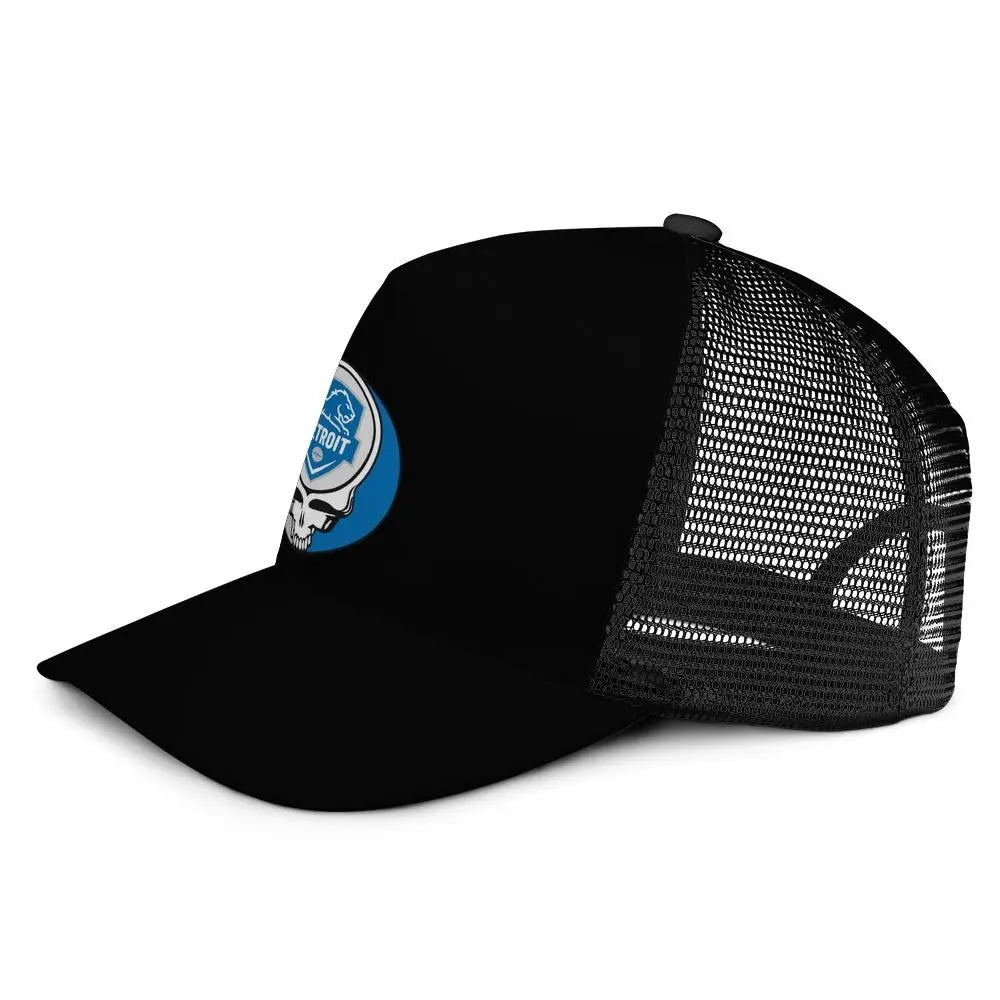 Detroit Football Edition Stealie Trucker Cap Eco-Friendly DTF Gridiron Collection