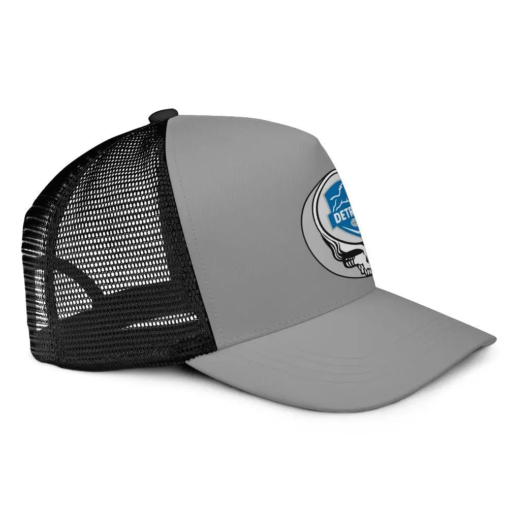 Detroit Football Edition Stealie Trucker Cap Eco-Friendly DTF Gridiron Collection