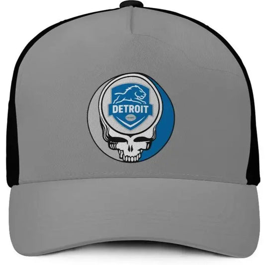 Detroit Football Edition Stealie Trucker Cap Eco-Friendly DTF Gridiron Collection