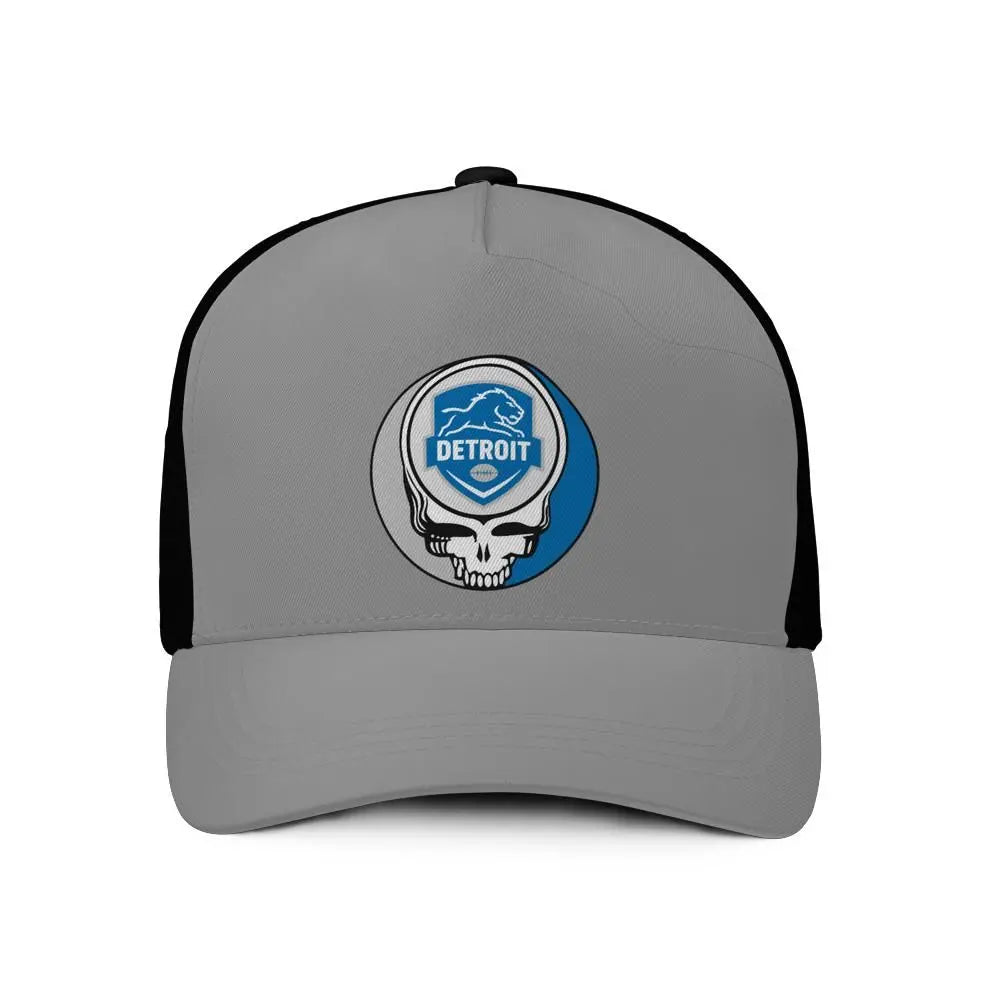 Detroit Football Edition Stealie Trucker Cap Eco-Friendly DTF Gridiron Collection