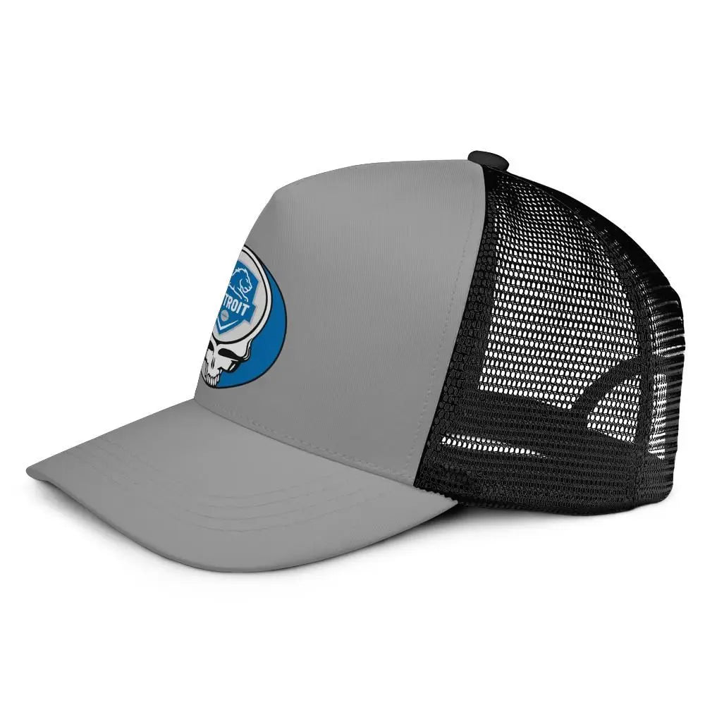 Detroit Football Edition Stealie Trucker Cap Eco-Friendly DTF Gridiron Collection