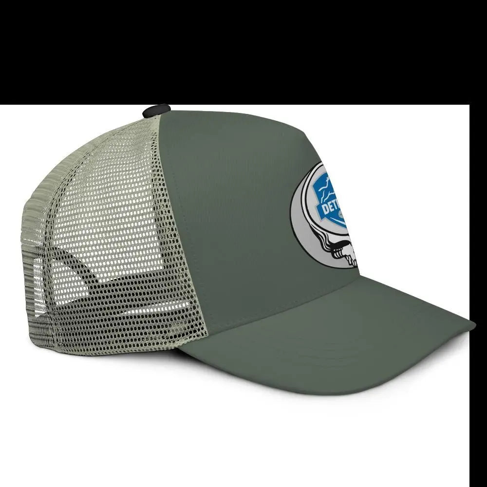 Detroit Football Edition Stealie Trucker Cap Eco-Friendly DTF Gridiron Collection